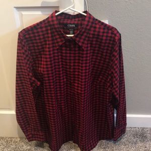 Chaps button down blouse